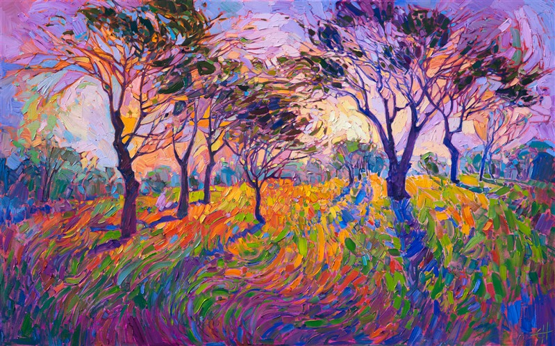 Erin Hanson painting Crystal Grove