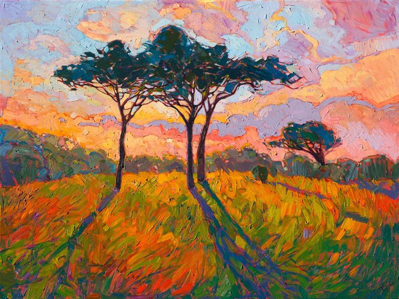 Erin Hanson painting Crystal Sunset