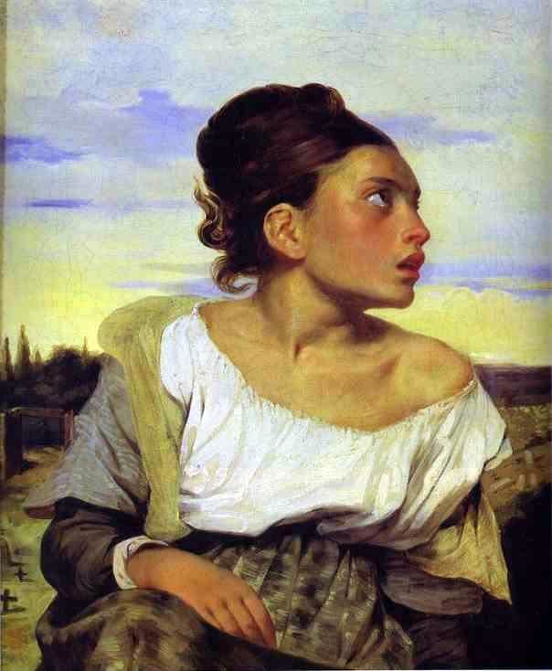 Orphan Girl at the Cemetery by Eugene Delacroix