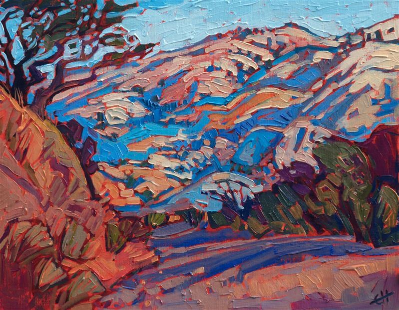 Erin Hanson painting Carmel Hills