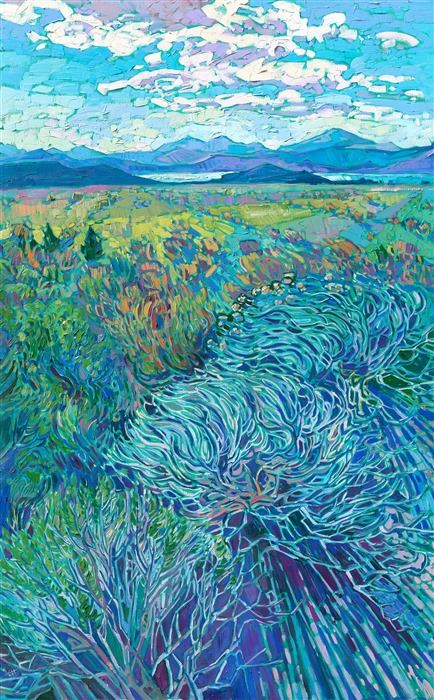 Erin Hanson painting Utah Blues