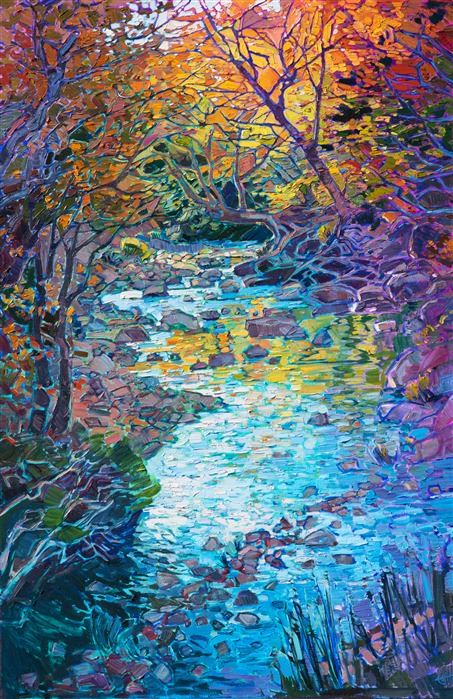 Erin Hanson painting Crystal Creek