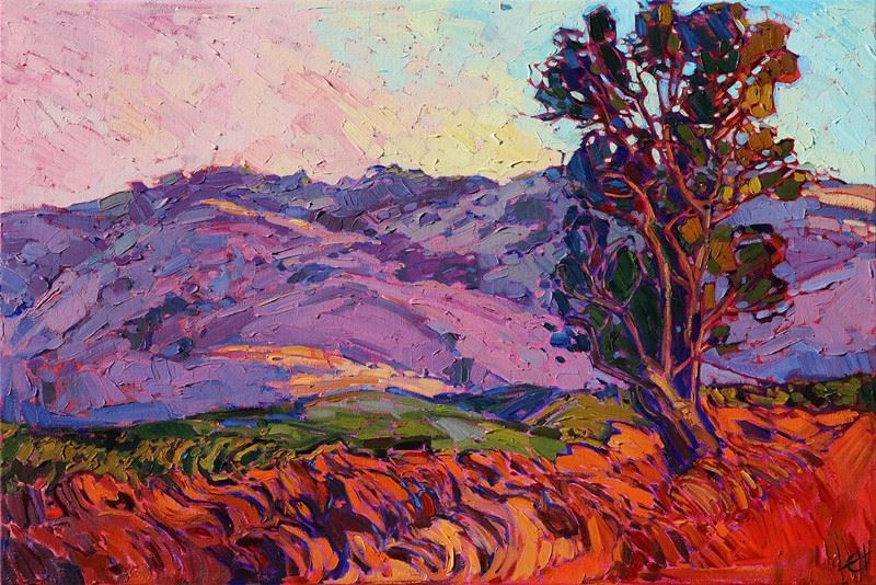 Erin Hanson painting Napa Eucalyptus