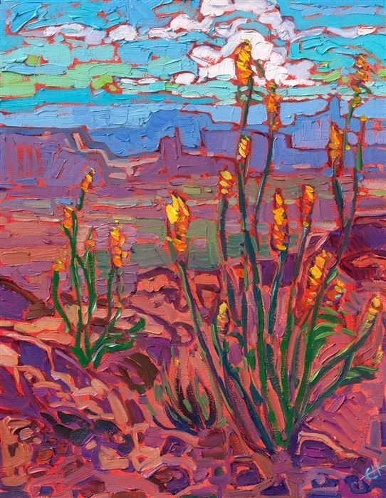 Erin Hanson painting Vista Buttes