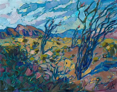 Painting Ocotillo at Borrego