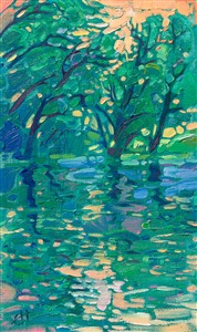 Painting Seine Reflections II