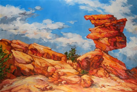 Painting Balanced Boulder