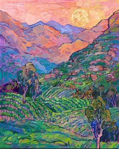 Painting Vineyard Moon