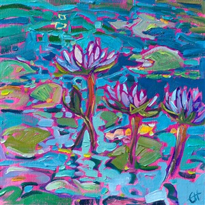 Painting Water Lilies in Petite