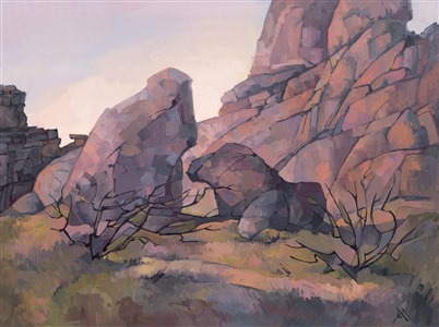 Painting Purple Scrub (Early Work)