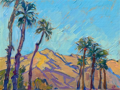 Painting High Desert Palms