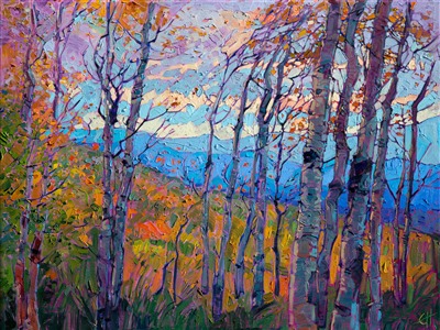 Painting Utah Aspens