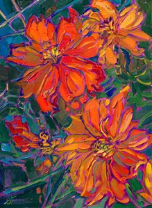 Painting Blooms in Cadmium