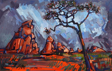 Light in the Sky, original oil painting by Erin Hanson Painting Light in the Sky