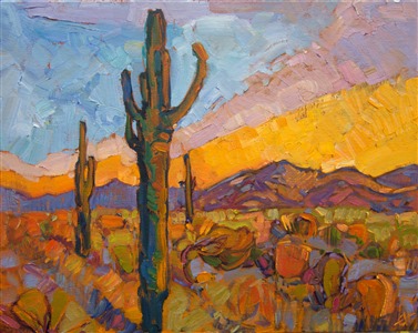 Painting Saguaros
