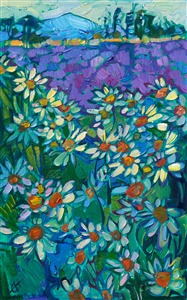 Painting Shasta Daisies