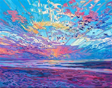 Painting Pelican Sky