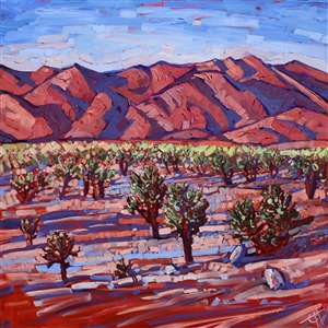 Painting Cacti in Pink