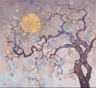 Painting Sakura Moon