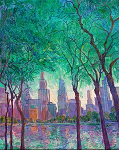 Painting Central Park Skyline