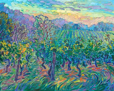 Painting Bordeaux Vineyard