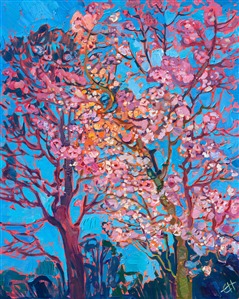 Painting Cherry Bloom Sky