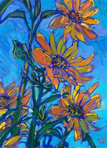 Painting Sunflower Blues III