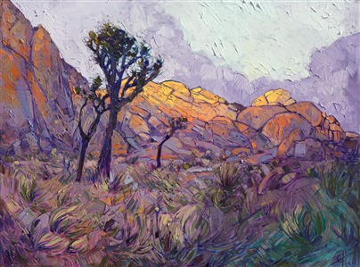 Painting Last Light at Joshua