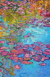 Painting Reflections of Lilies