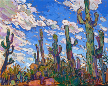 Painting Desert Saguaro