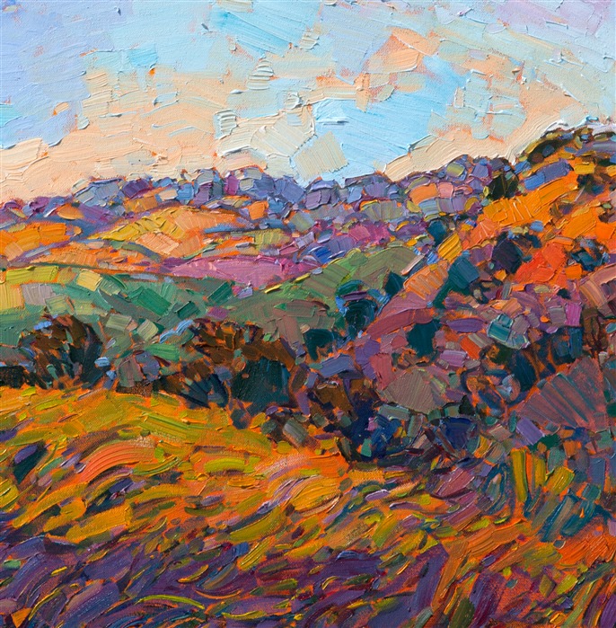 Close-up view of Apricot Dawn, by Erin Hanson.