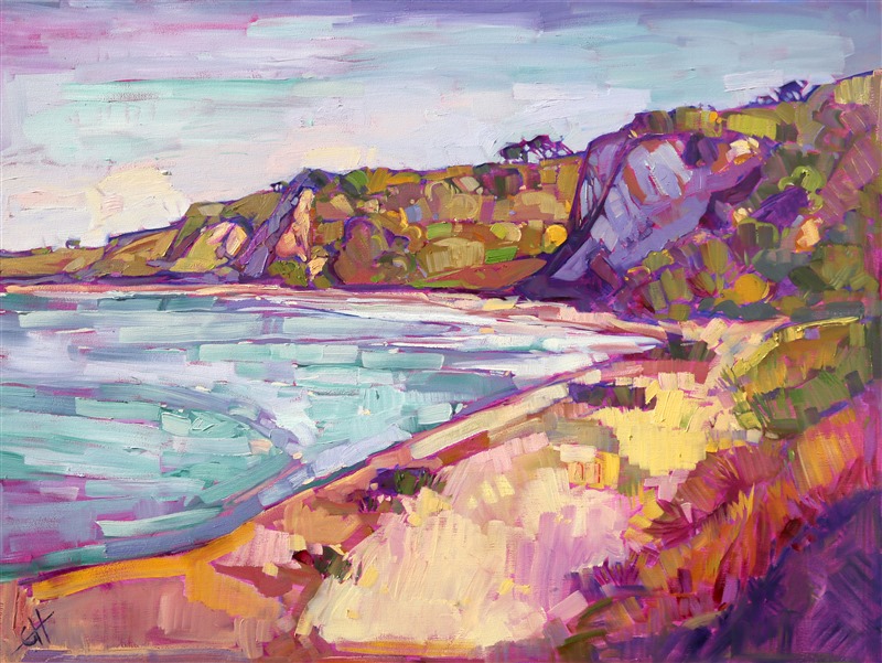 Coastal painting by impressionist painter Erin Hanson