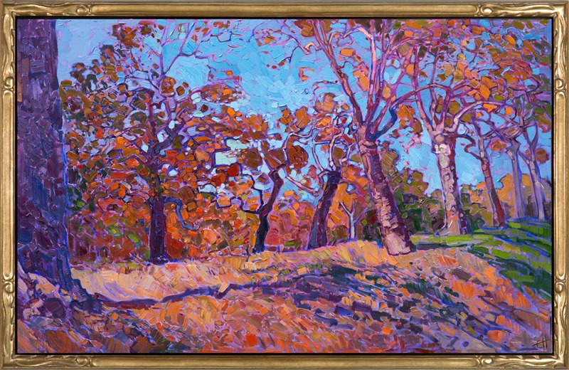 Autumn Orange in a stunning Open Impressionism frame.