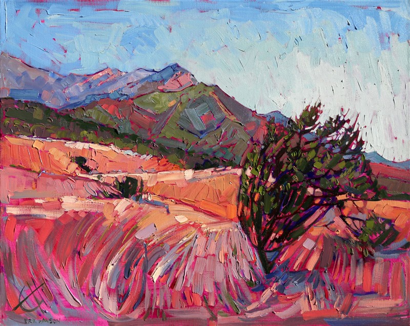 Boney Mountain Peak, oil painting by Erin Hanson