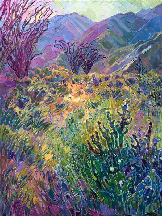 Borrego Springs 2017 super bloom painting by San Diego artist Erin Hanson.