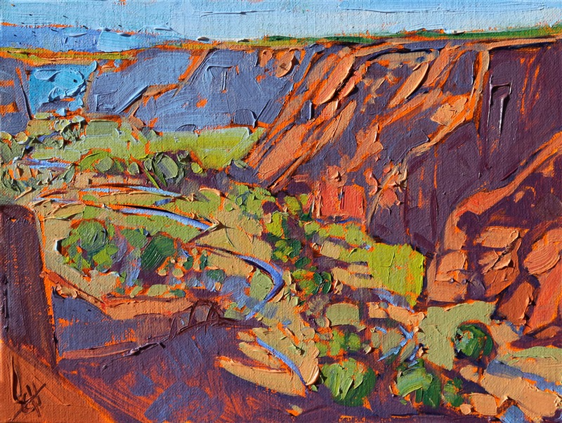 Small oil on board by Erin Hanson