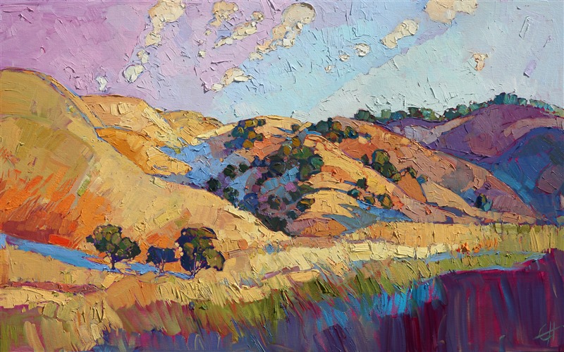 Colorist painting of Paso Robles, by Erin Hanson