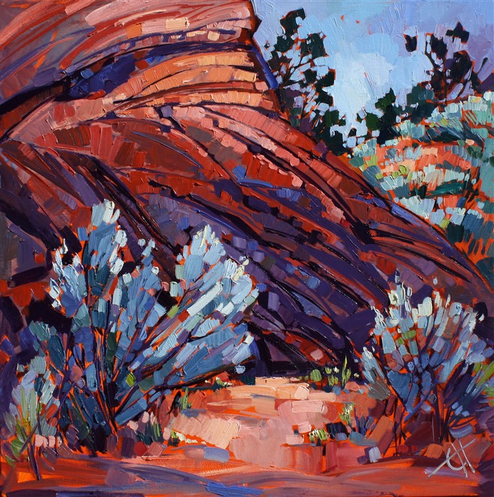 Coyote Buttes, Arizona desert oil painting by Erin Hanson