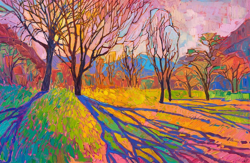 Crystal Light original abstract impressionist landscape by Erin Hanson