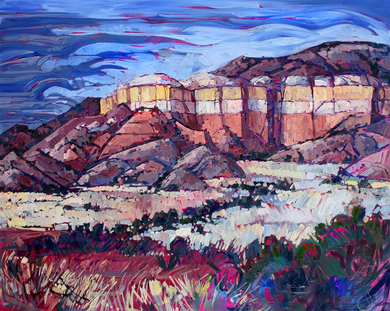 Ghost Ranch New Mexico landscape by modern landscape artist Erin Hanson