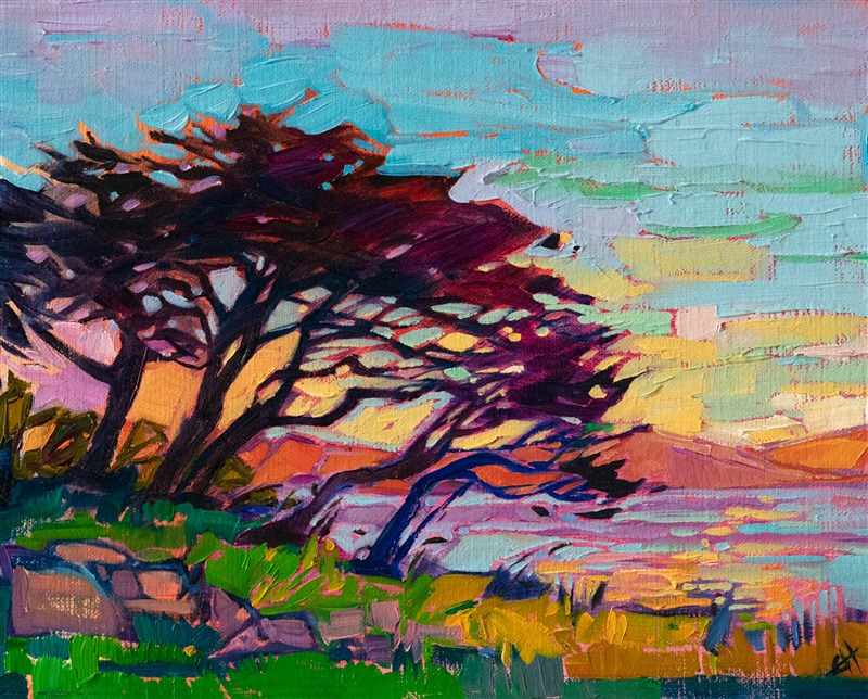 8x10 Original oil painting by modern impressionist Erin Hanson