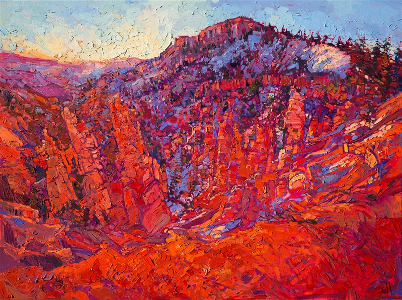 Bryce Canyon painting on display at St Geroge Art Museum.