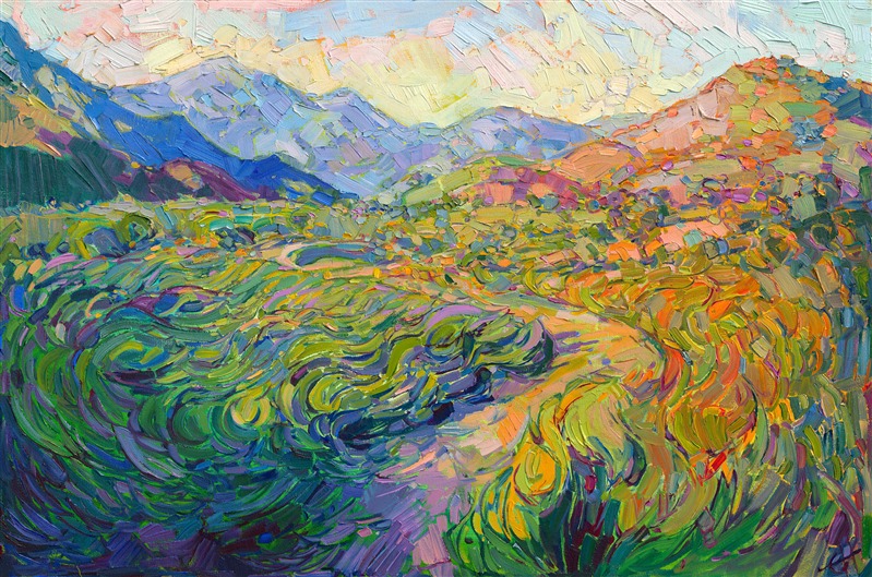 Contemporary Van Gogh original oil painting by Erin Hanson