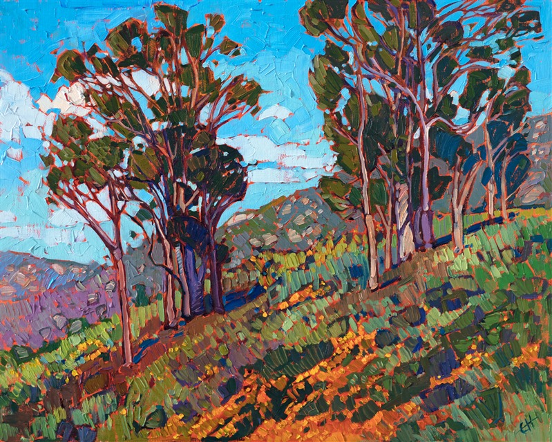 San Diego wildflowers super bloom painting by Erin Hanson