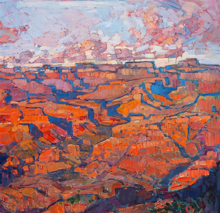 Detail of Grand Canyon in Orange, by Erin Hanson