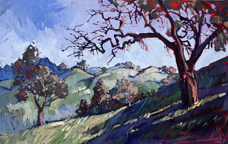 Paso Robles California wine country oil painting by Erin Hanson