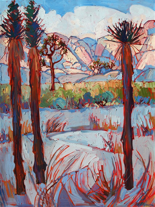 Joshua Tree National Park original oil painting by Erin Hanson