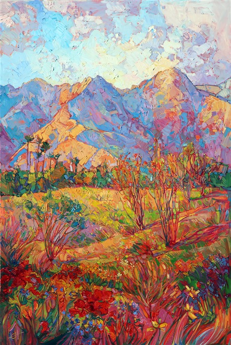 The Indian Wells Art Festival poster painting for 2015, by Erin Hanson