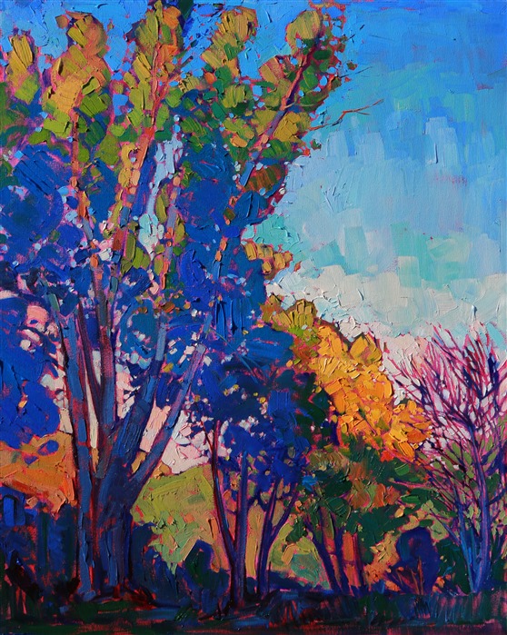 Paso Robles colorful landscape painting by artist Erin Hanson