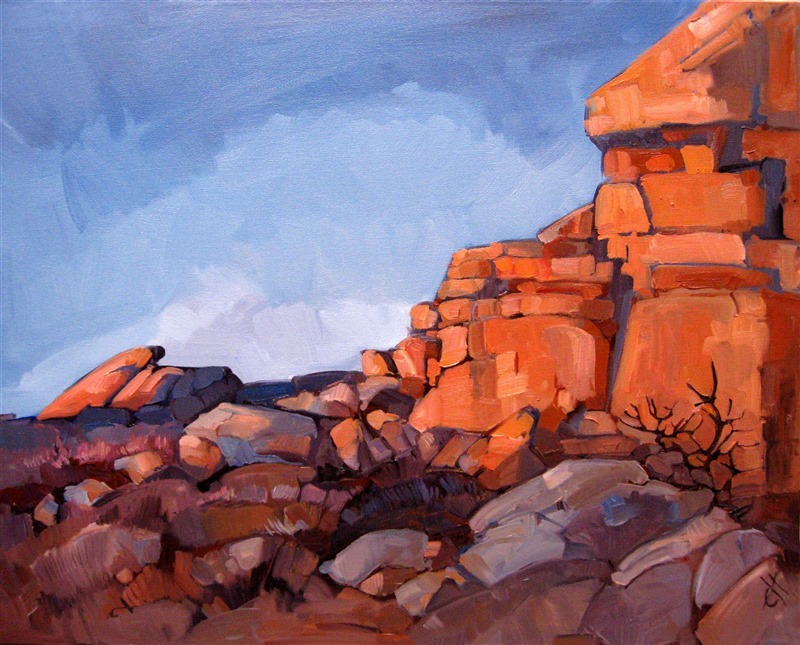 Joshua Rock, oil painting landscape by Erin Hanson